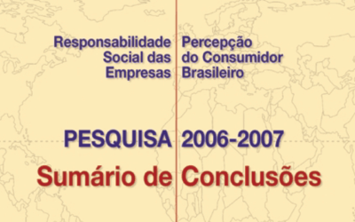 Sumário Pesquisa 2006 e 2007: RSE – Percepção do Consumidor Brasileiro
